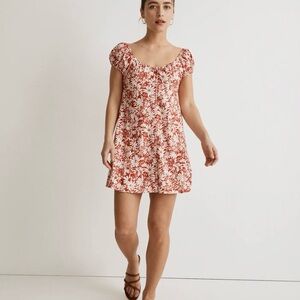 Madewell Margie Mini Dress in Abstract Floral